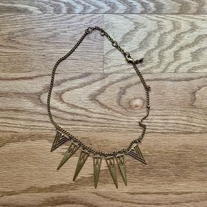 J crew gold icicles necklace